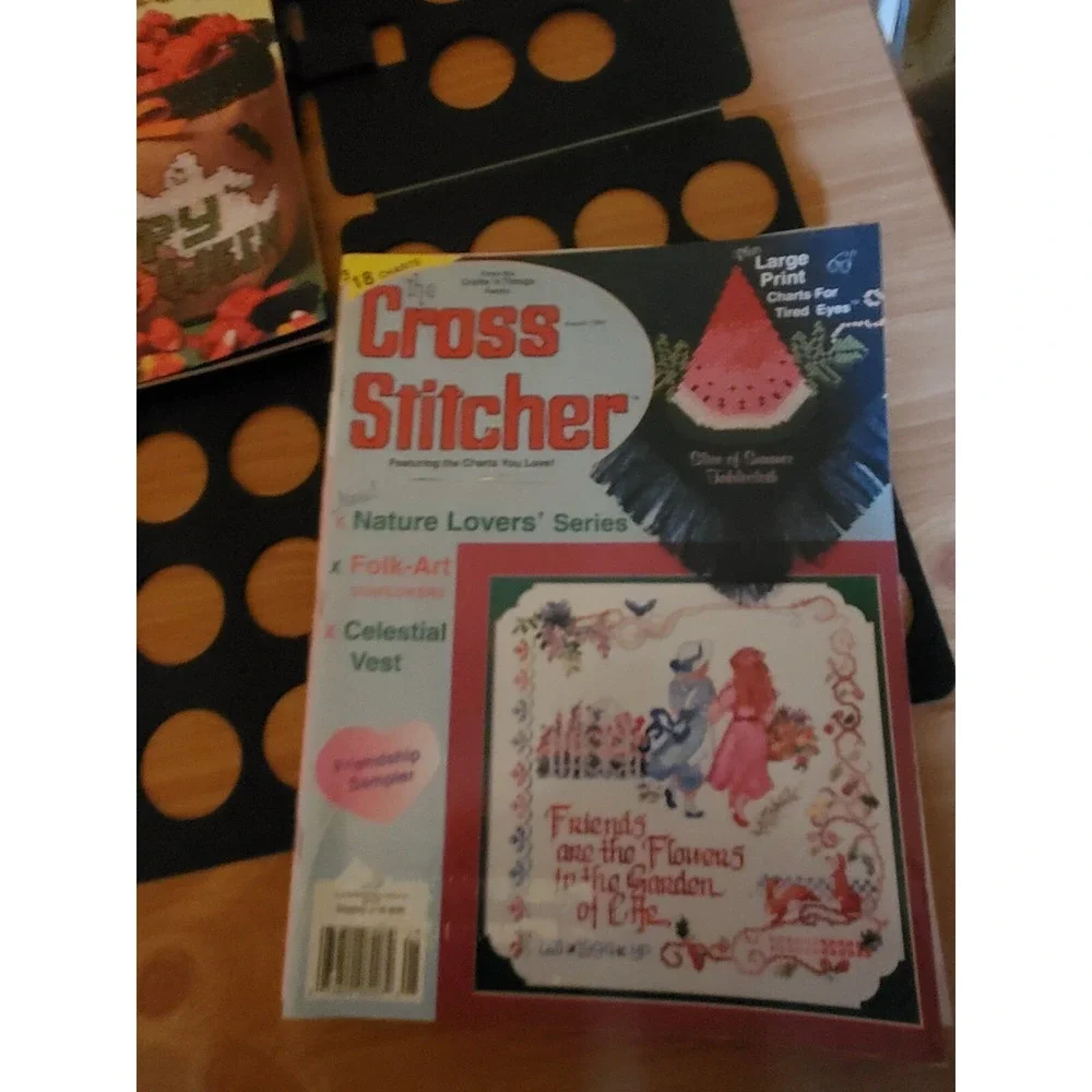 Lot 6 The Cross Stitcher Magazines 1994 Cross Stitch Charts Magazines Christmas